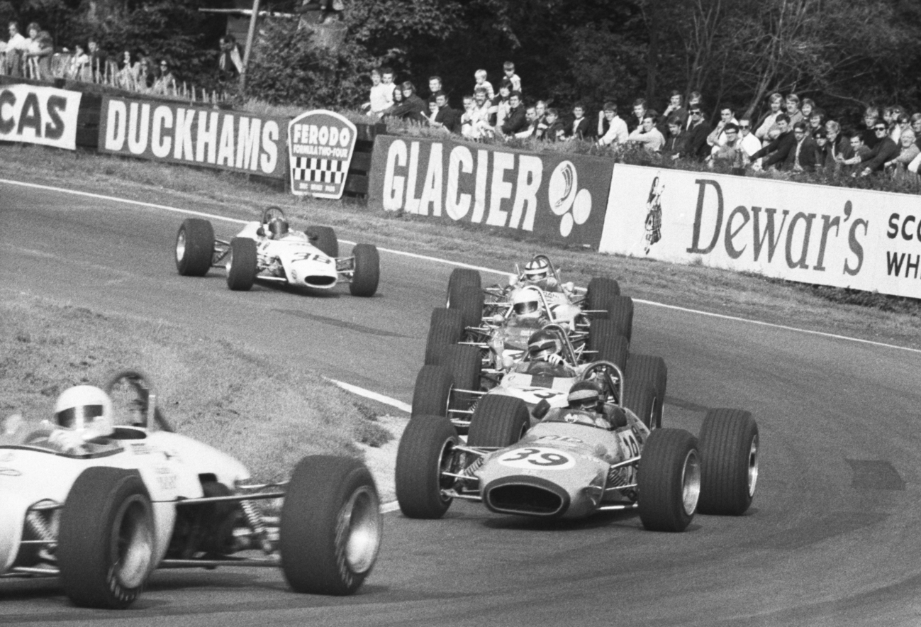 70 09 19 Oulton Park Trimmer Williams Pace Walker Fittipaldi Maskell