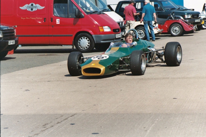 22 Vincent Rivet in his Brabham BT28